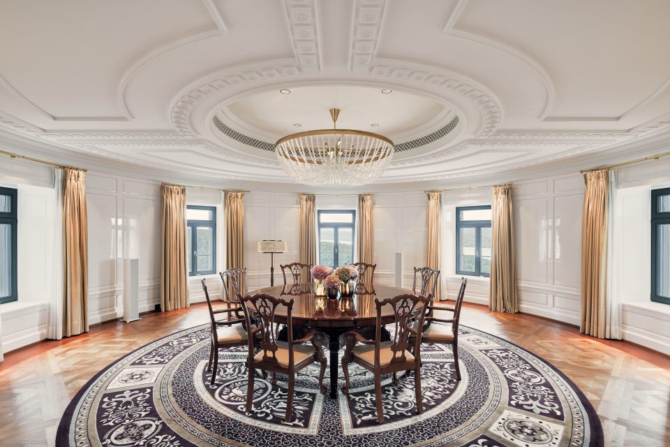 A room in Maestro Suite at The Dolder Grand.